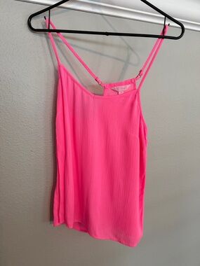 Lilly Pulitzer Bright Pink Spaghetti Strap Cami Top